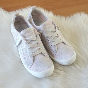 Roxy girls slip on lace sneakers Shoes multicolor sz 4